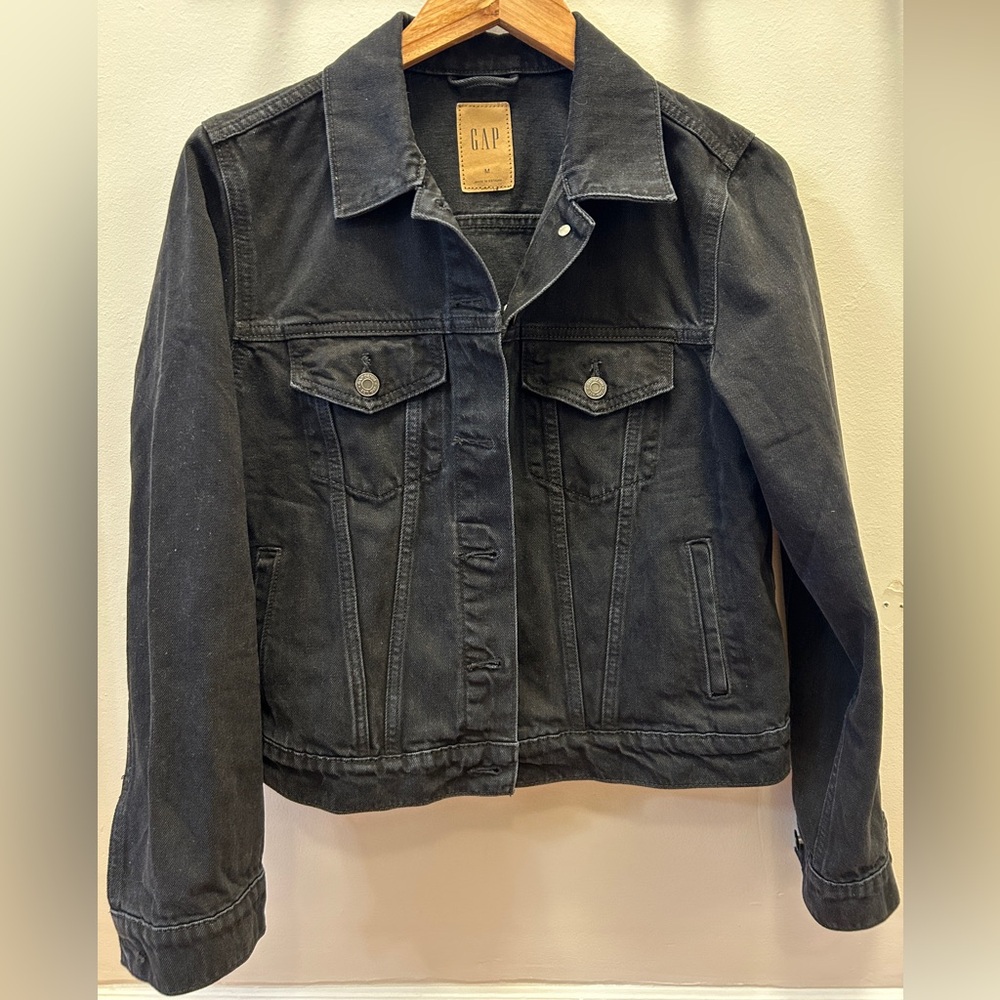GAP Icon Black Jean Jacket